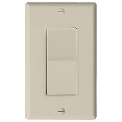 Leviton Decora Plus Wall Switch for Window Motors, Momentary Contact, Light Almond